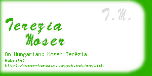 terezia moser business card